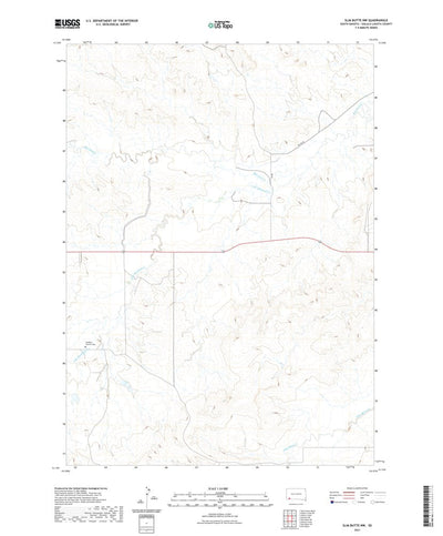 United States Geological Survey Slim Butte NW, SD (2021, 24000-Scale) digital map