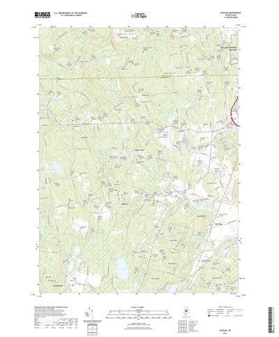 United States Geological Survey Slocum, RI (2021, 24000-Scale) digital map