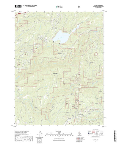 United States Geological Survey Sly Park, CA (2021, 24000-Scale) digital map