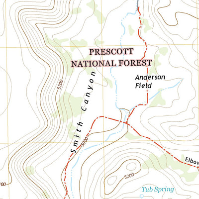 United States Geological Survey Smith Mesa, AZ (2021, 24000-Scale) digital map