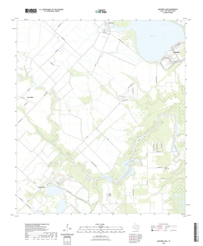 United States Geological Survey Smithers Lake, TX (2022, 24000-Scale) digital map