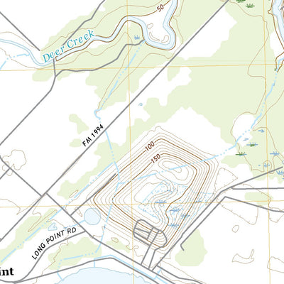 United States Geological Survey Smithers Lake, TX (2022, 24000-Scale) digital map