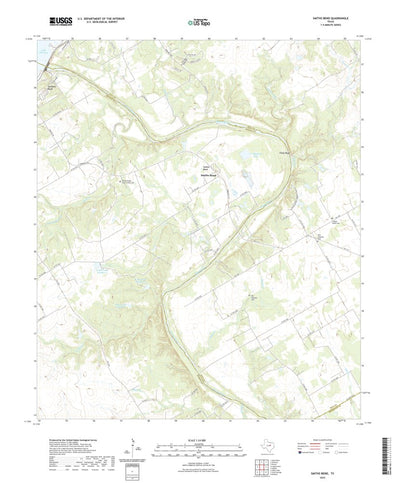 United States Geological Survey Smiths Bend, TX (2022, 24000-Scale) digital map