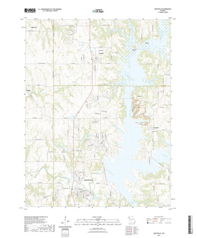 United States Geological Survey Smithville, MO (2021, 24000-Scale) digital map