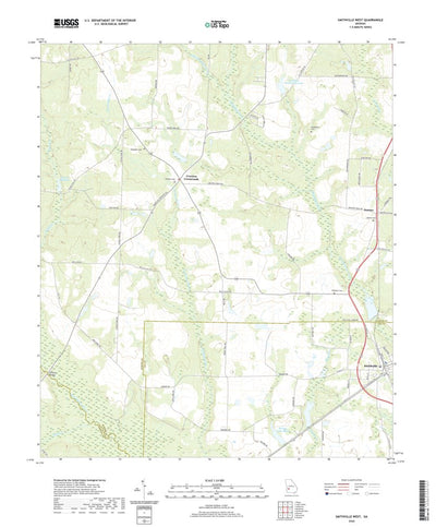 United States Geological Survey Smithville West, GA (2020, 24000-Scale) digital map