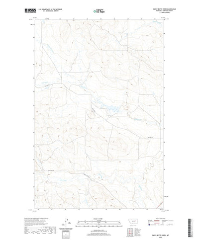 United States Geological Survey Smoky Butte Creek, MT (2020, 24000-Scale) digital map