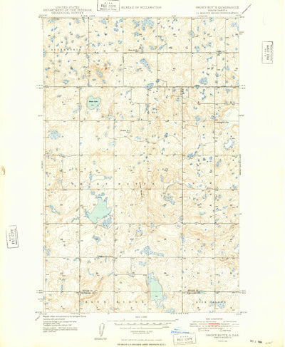 United States Geological Survey Smoky Butte, ND (1948, 24000-Scale) digital map