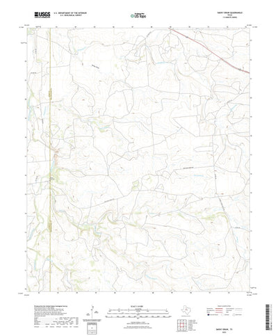 United States Geological Survey Smoky Draw, TX (2022, 24000-Scale) digital map