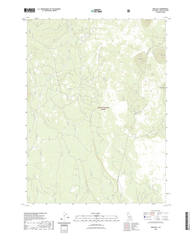 United States Geological Survey Snag Hill, CA (2022, 24000-Scale) digital map