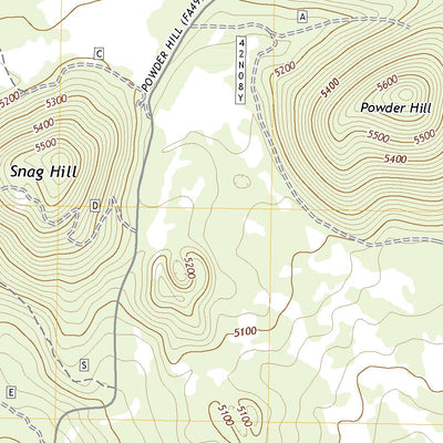 United States Geological Survey Snag Hill, CA (2022, 24000-Scale) digital map