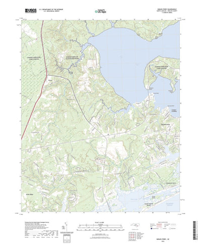 United States Geological Survey Sneads Ferry, NC (2022, 24000-Scale) digital map