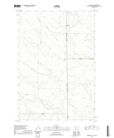 United States Geological Survey Snider Hill, MT (2020, 24000-Scale) digital map