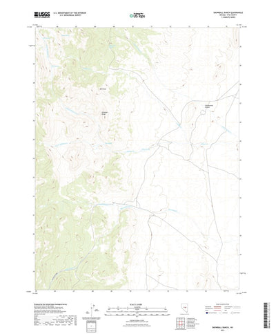 United States Geological Survey Snowball Ranch, NV (2021, 24000-Scale) digital map