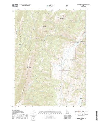 United States Geological Survey Snowdrift Mountain, ID (2020, 24000-Scale) digital map