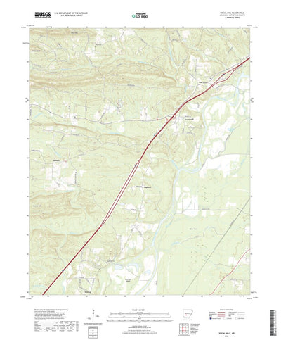 United States Geological Survey Social Hill, AR (2020, 24000-Scale) digital map