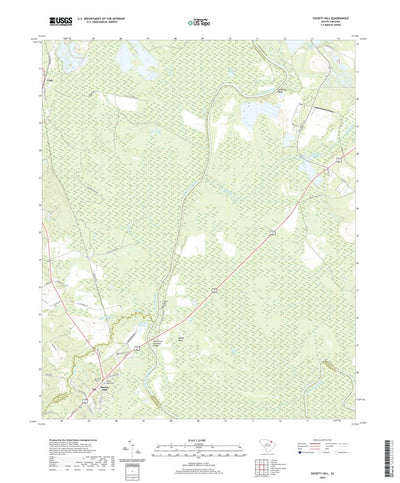 United States Geological Survey Society Hill, SC (2020, 24000-Scale) digital map
