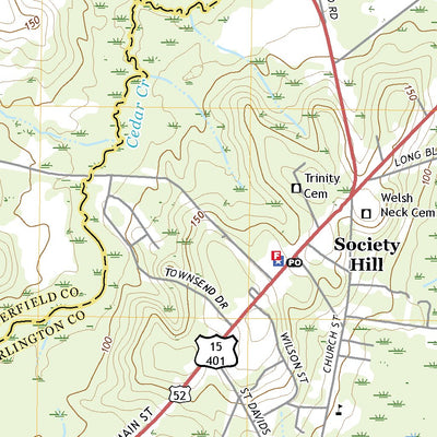 United States Geological Survey Society Hill, SC (2020, 24000-Scale) digital map