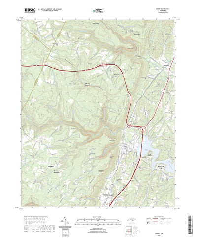 United States Geological Survey Soddy, TN (2022, 24000-Scale) digital map