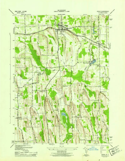 United States Geological Survey Sodus, NY (1943, 31680-Scale) digital map