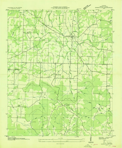 United States Geological Survey Somerville, AL (1936, 24000-Scale) digital map