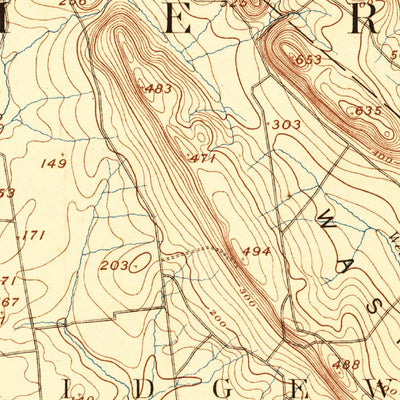 United States Geological Survey Somerville, NJ (1891, 62500-Scale) digital map