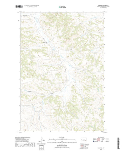 United States Geological Survey Sonnette, MT (2020, 24000-Scale) digital map