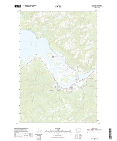 United States Geological Survey South Bend, WA (2020, 24000-Scale) digital map