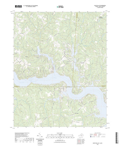 United States Geological Survey South Hill SE, VA (2022, 24000-Scale) digital map