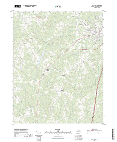 United States Geological Survey South Hill, VA (2022, 24000-Scale) digital map