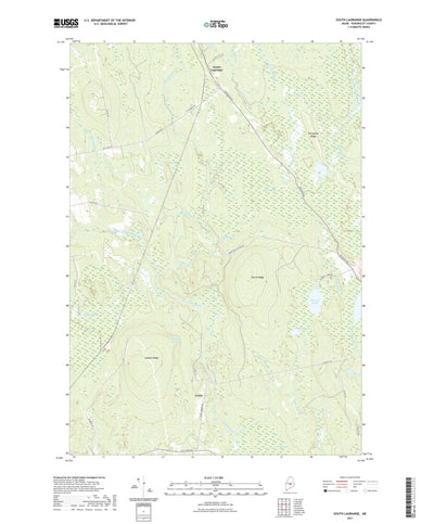 United States Geological Survey South Lagrange, ME (2021, 24000-Scale) digital map