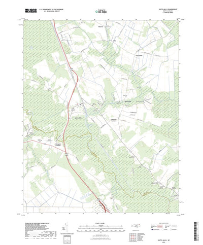 United States Geological Survey South Mills, NC (2022, 24000-Scale) digital map