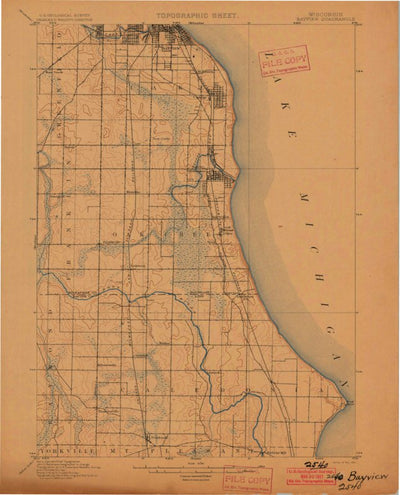 United States Geological Survey South Milwaukee, WI (1901, 62500-Scale) digital map