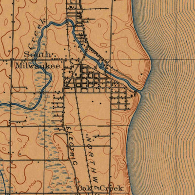 United States Geological Survey South Milwaukee, WI (1901, 62500-Scale) digital map
