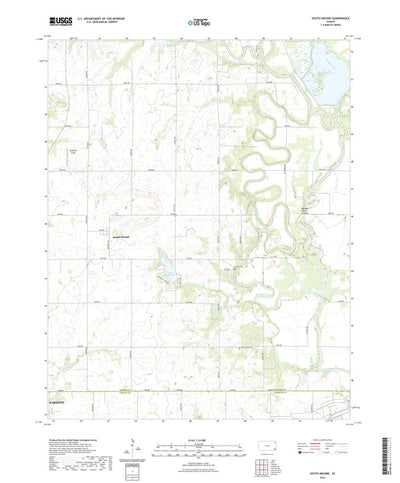 United States Geological Survey South Mound, KS (2022, 24000-Scale) digital map