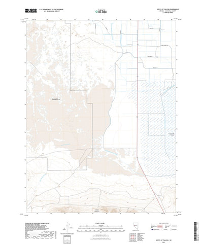 United States Geological Survey South of Fallon, NV (2021, 24000-Scale) digital map