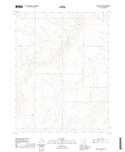 United States Geological Survey South of Flagler, CO (2022, 24000-Scale) digital map