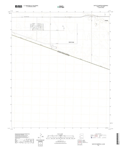 United States Geological Survey South of Somerton, AZ (2021, 24000-Scale) digital map