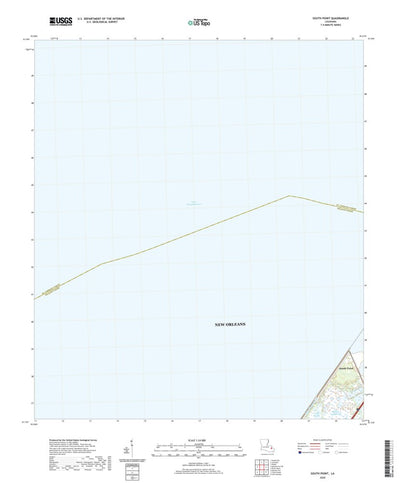United States Geological Survey South Point, LA (2020, 24000-Scale) digital map