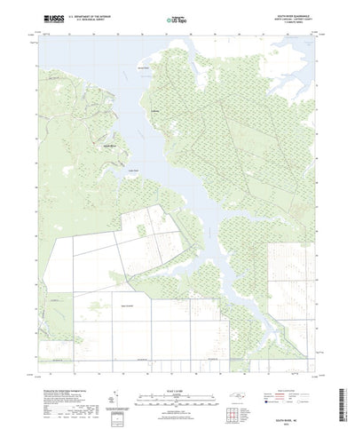 United States Geological Survey South River, NC (2022, 24000-Scale) digital map