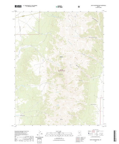 United States Geological Survey South Shoshone Peak, NV (2021, 24000-Scale) digital map