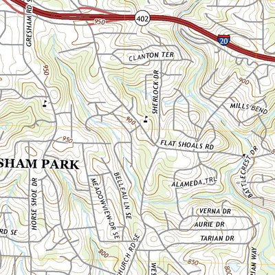 United States Geological Survey Southeast Atlanta, GA (2020, 24000-Scale) digital map