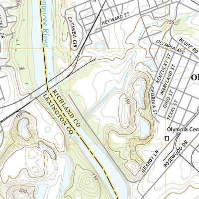 United States Geological Survey Southwest Columbia, SC (2020, 24000-Scale) digital map