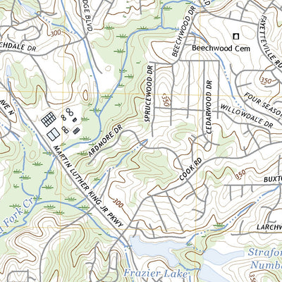 United States Geological Survey Southwest Durham, NC (2022, 24000-Scale) digital map