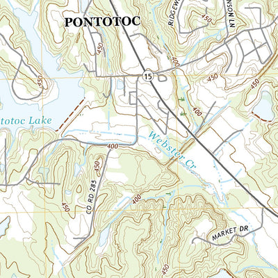 United States Geological Survey Southwest Pontotoc, MS (2021, 24000-Scale) digital map