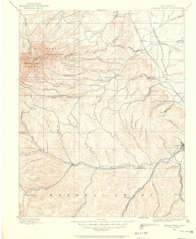 United States Geological Survey Spanish Peaks, CO (1895, 125000-Scale) digital map