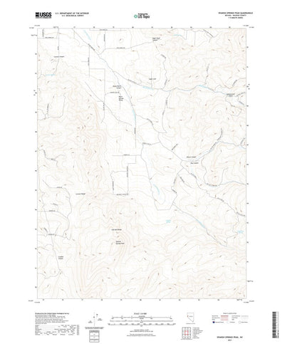 United States Geological Survey Spanish Springs Peak, NV (2021, 24000-Scale) digital map