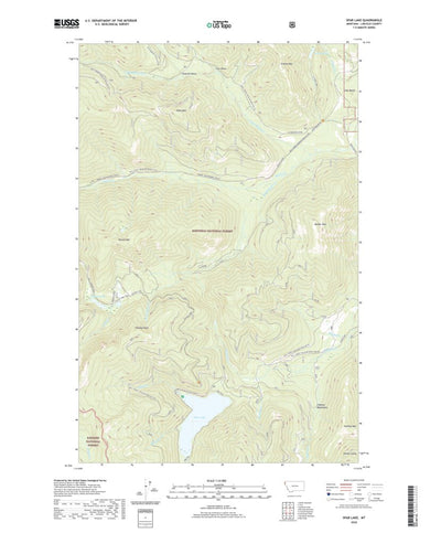 United States Geological Survey Spar Lake, MT (2020, 24000-Scale) digital map