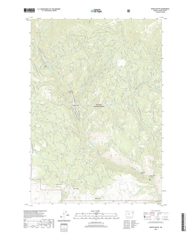 United States Geological Survey Sparta Butte, OR (2020, 24000-Scale) digital map