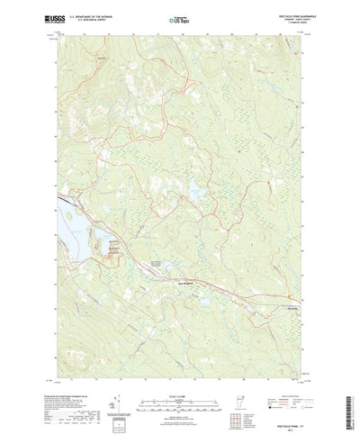 United States Geological Survey Spectacle Pond, VT (2021, 24000-Scale) digital map