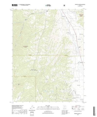 United States Geological Survey Spencer Canyon, UT (2020, 24000-Scale) digital map